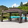 10' x 13' Outdoor Polyester Roof Patio Gazebo