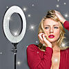 LED Ring Light with Dimmable Stand Lighting Photography 