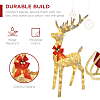 Illuminated Christmas Reindeer & Sleigh Outdoor Decoration Set