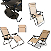 2 PCS Folding Zero Gravity Reclining Lounge Chairs Outdoor Beach Patio Yard Multiple Color