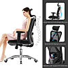 Ergonomic High Back Office Chair, Adjustable Computer Desk Chair with Lumbar Support