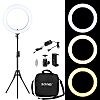 LED Ring Light with Dimmable Stand Lighting Photography 