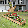 home garden planting wooden box