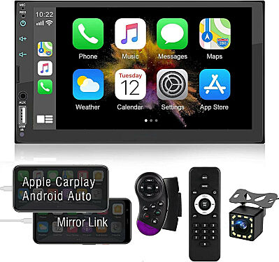 Carplay BT Apple/Android Car Stereo Touch Screen