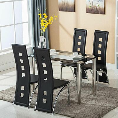 5 piece dining set table and chairs