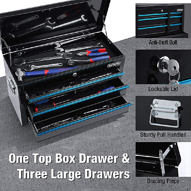 Workpro 5-Drawer Rolling Tool Chest Storage Cabinet with Wheels