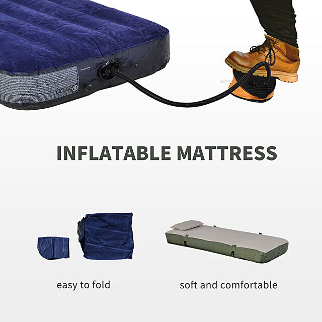 tent set with mattress