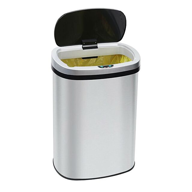 Touch-Free Sensor Automatic Stainless-Steel Kitchen Trash Can