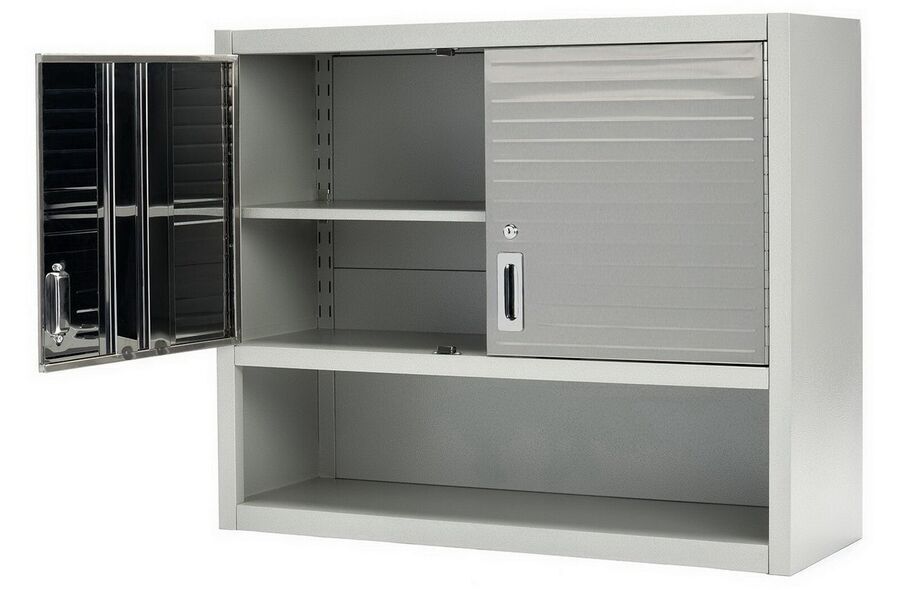Wall Cabinet Garage Storage Shelf Heavy-Duty Steel