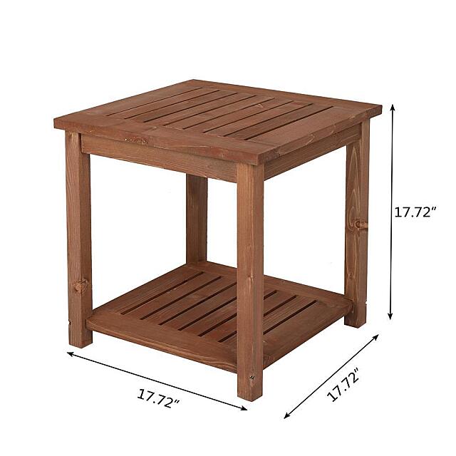 Portable Outdoor Wood Table Garden Patio Furniture